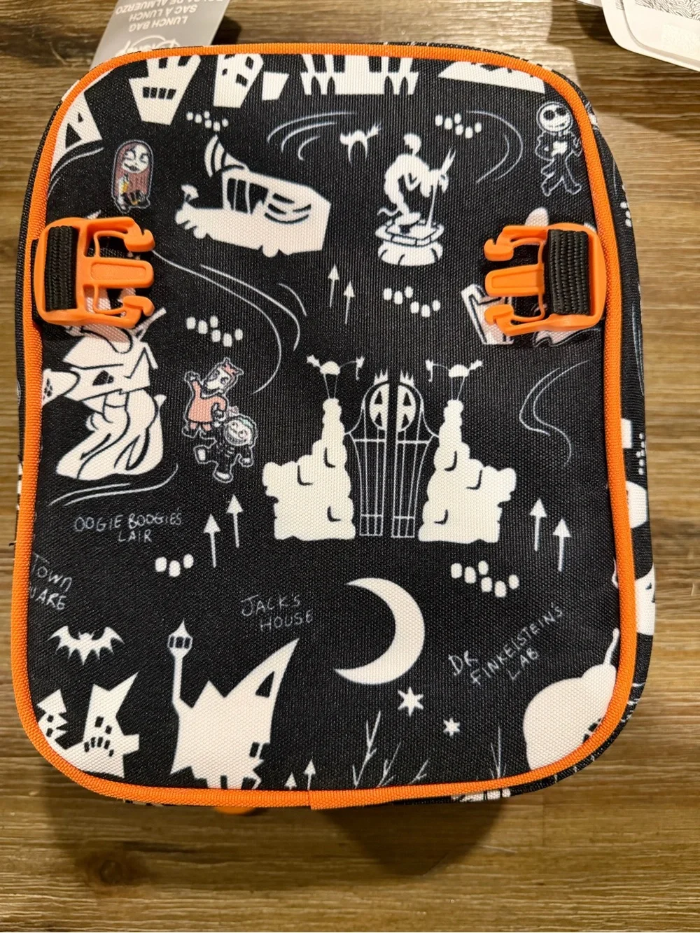 The Boo Crew Jack Skellington Lunch Bag & Water Bottle - Gray & Orange